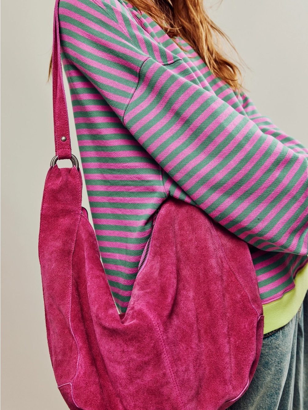 Free people suede roma tote